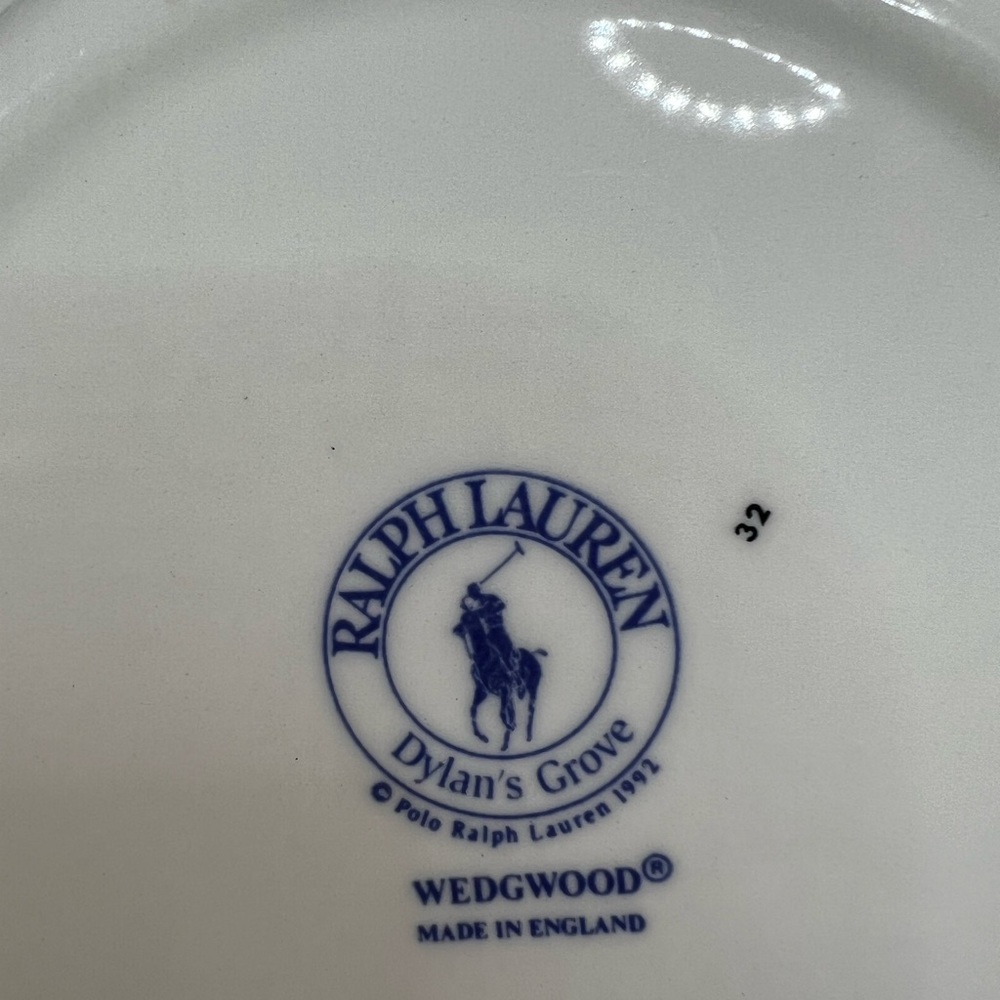 🛑SOLD🛑 VINTAGE RALPH LAUREN Plates 8”By Wedgewood Dylan’s Grove(Set Of 4 Salad - Picture 9 of 17